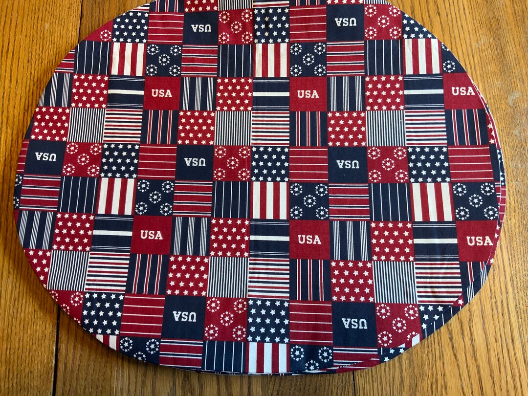 Red White and Blue Square Placemats. Set of 4. 14 X 20 Etsy