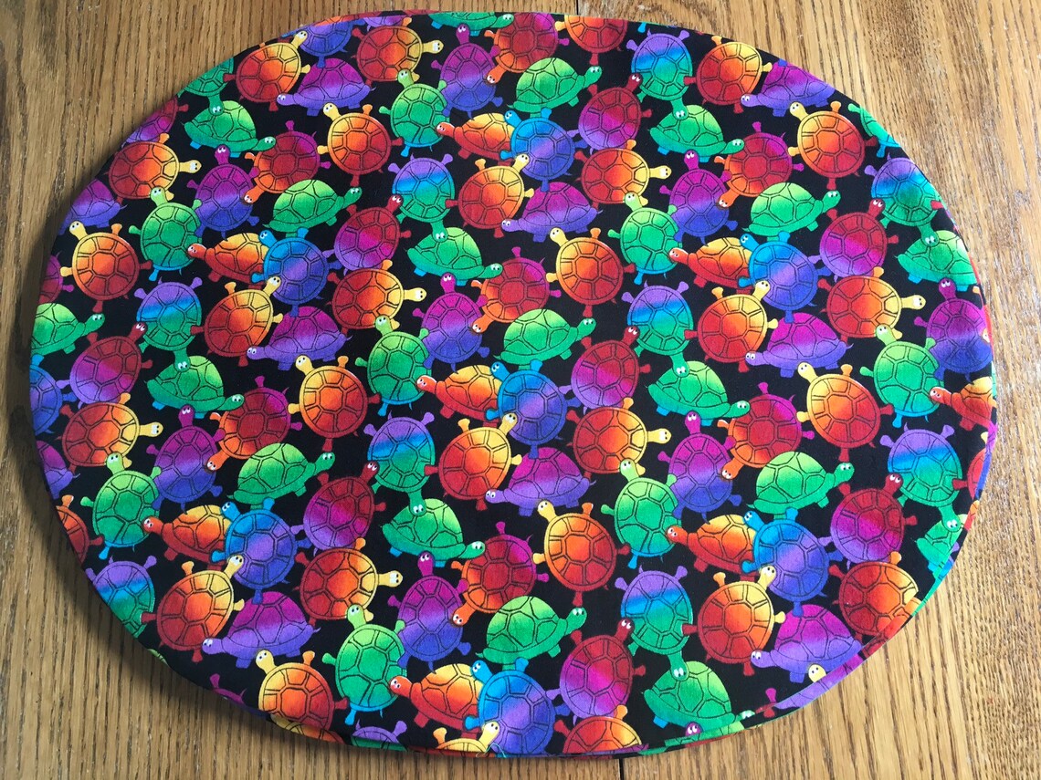 Colorful Turtles Placemats set of 4 14 x 18 Etsy
