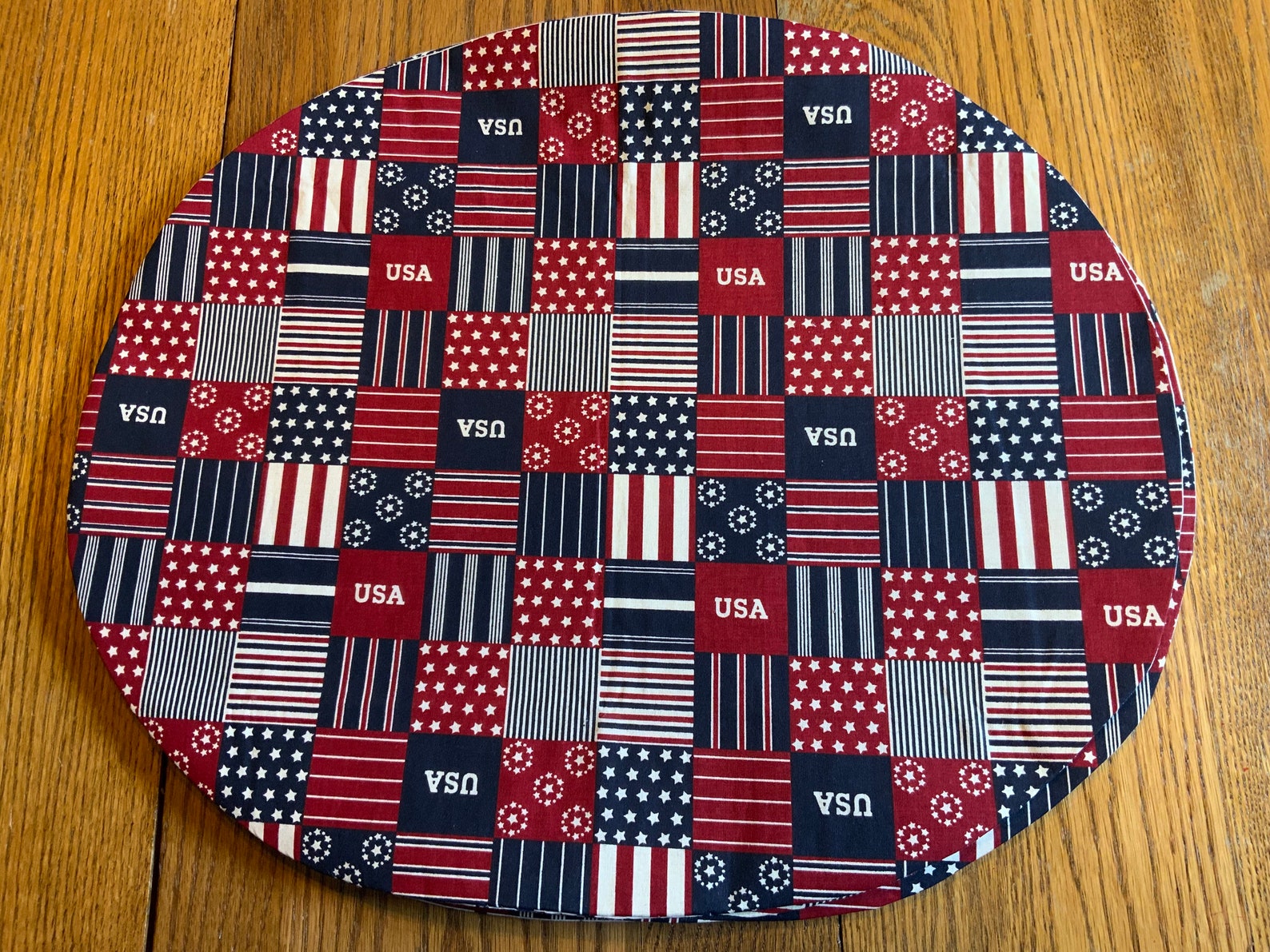 Red White and Blue Square Placemats. Set of 4. 14 X 20 Etsy