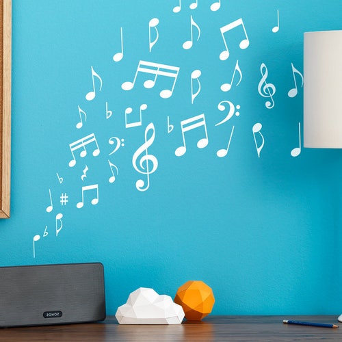 Music is Life Wall Art Quote PVC Decal Wall Art Sticker Etsy
