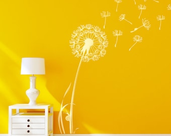 Flower Dandelion Vinyl Wall Art Sticker Mular Home Bedroom Decal Decoration