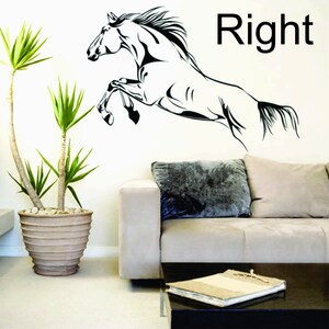 Large Jumping Horse Wall Art Stickers, Vinyl-Decal Stylish Home Graphics Bedroom image 2