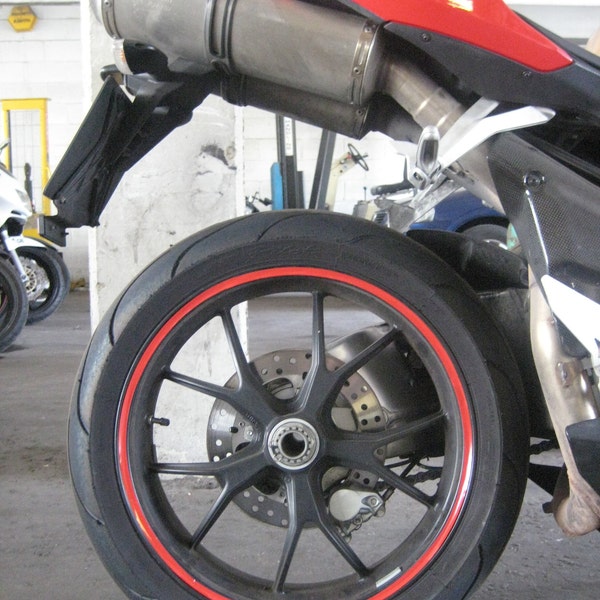 Ensemble de rubans de décalcomanie pour jantes de moto de 7 mm ou 10 mm pour jantes de moto de 15 à 18 pouces toutes marques