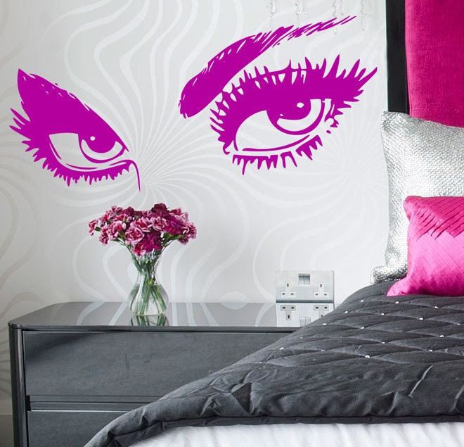 Giant Women Eyes Vinyl Wall Art Sticker Salon Window Bedroom Decal - Etsy