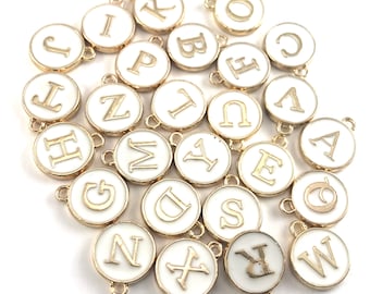2 air mail letter charms gold tone and enamel 11mm x 26mm #CH 445