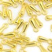 200pcs Gold Stainless Steel Eye Pins For Jewelry Making - 18mm To 40mm Assorted Sizes