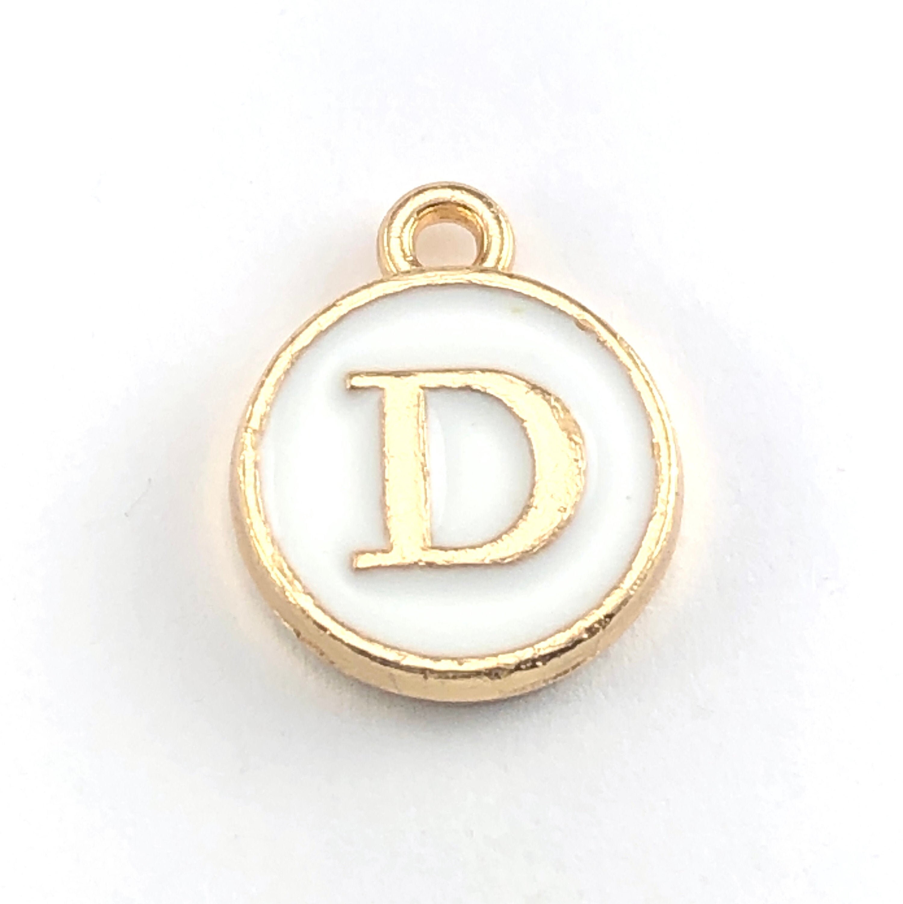 10pcs 10mm Letter Charms Bulk Enamel Charms For Jewelry