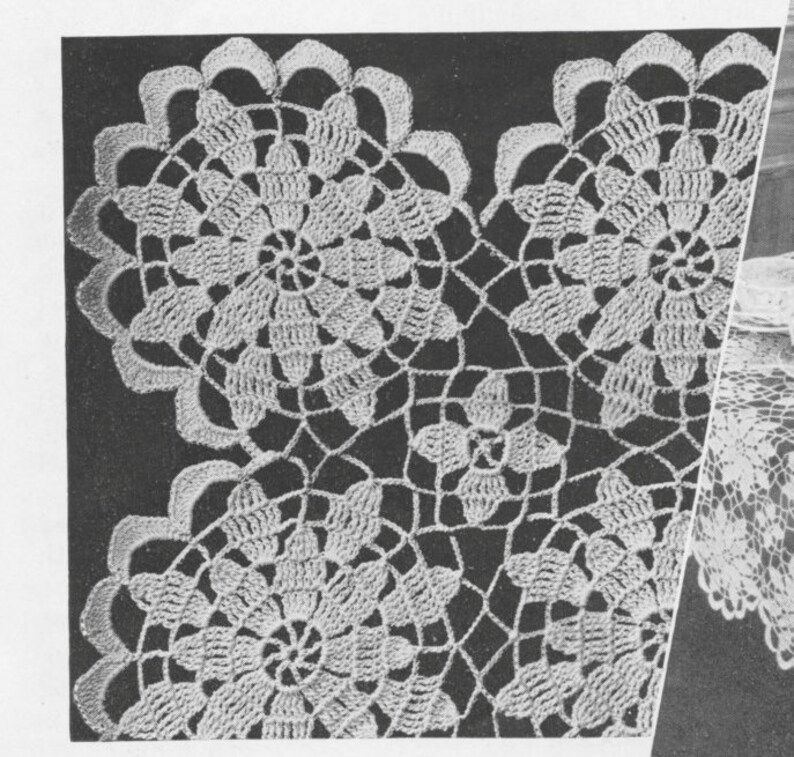 308 PDF Queen Anne's Lace Crochet Pattern. Tablecloth Etsy