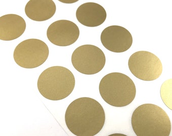 100 Pack Gold Round Scratch Off Promotional Stickers, 1 Inch - EMB1065