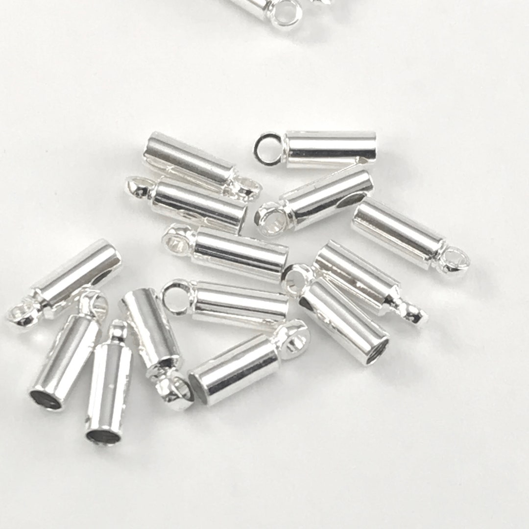 50/100pcs 1.52mm Jewelry Cord Ends, 8x2.5mm FIN1043 Etsy