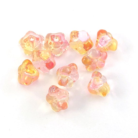 PINK Crystal Beads 8mm Beads for Jewelry Making Bulk 180 pcs Glass Beads