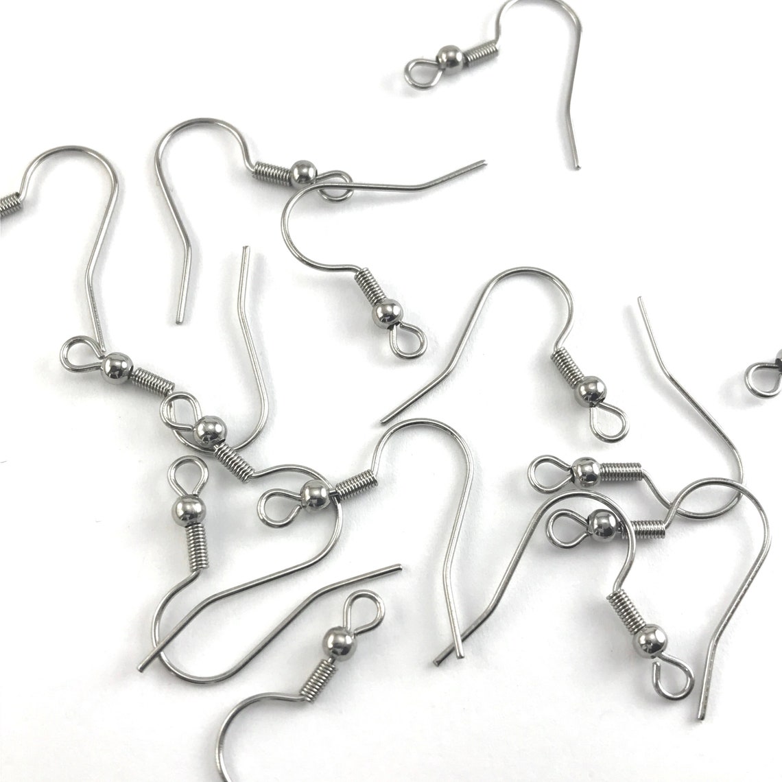 100 Pack 304 Stainless Steel Earring Hooks 20mm FIN1063 Etsy Canada