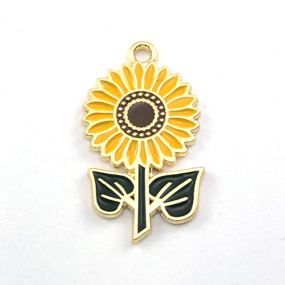 Sunflower charms in best sale bulk