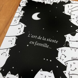 Carte postale chats et message style poetique image 4