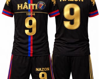 Haiti 1804 Nazon Heritage Kit – Jersey & Shorts Set