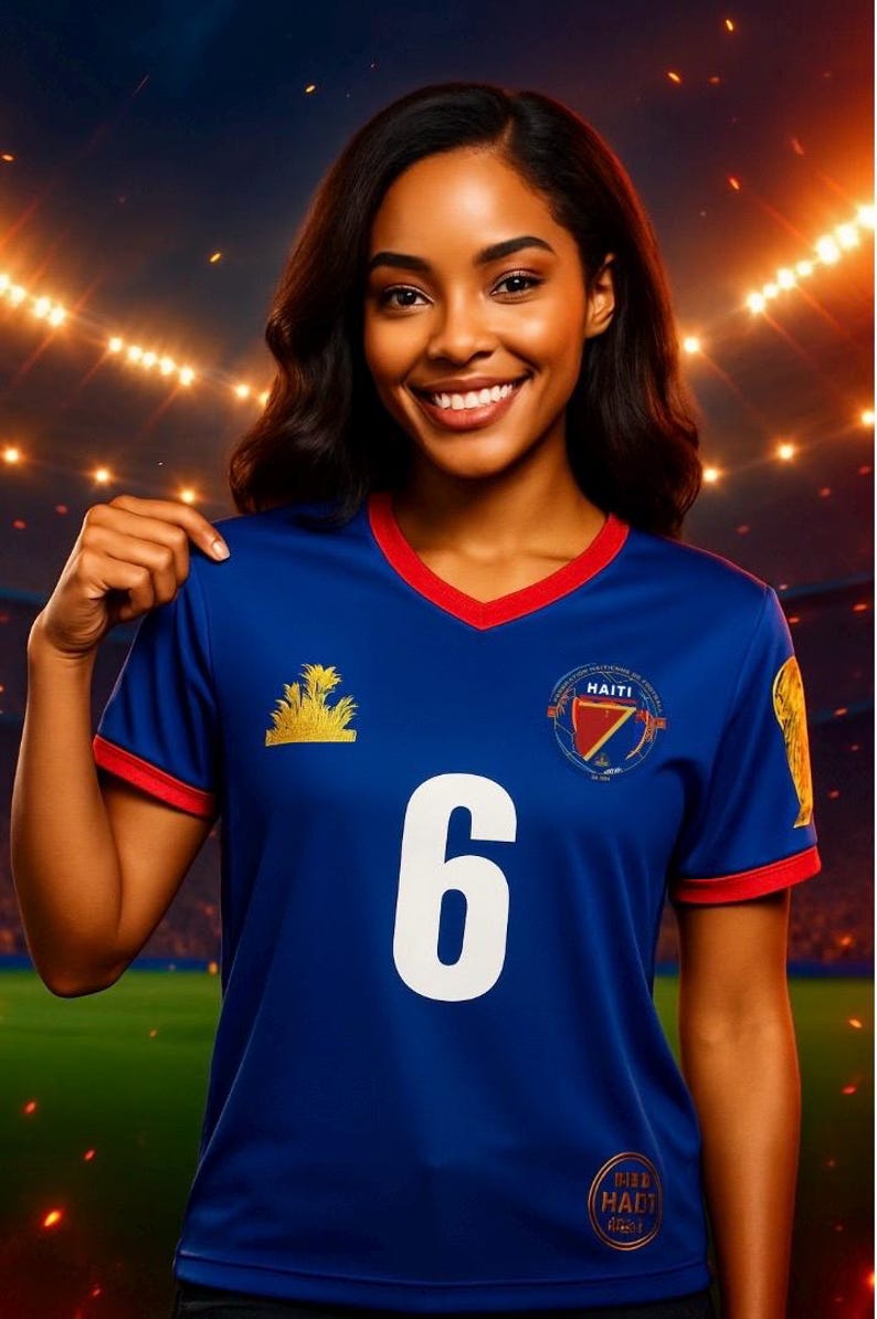 Limited Edition Haiti World Cup Soccer Jersey – Football Shirt image 5