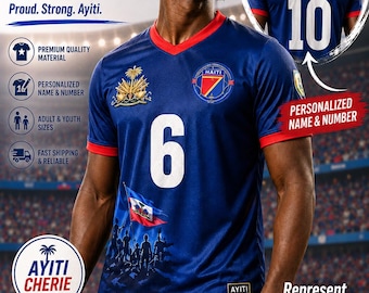 Limited Edition Haiti World Cup Soccer Jersey – Football Shirt
