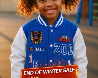 Kids Haiti Varsity Jacket