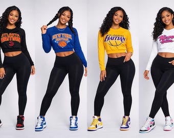 Haitian All-Star™ Crop Top (Women’s Long Sleeve)