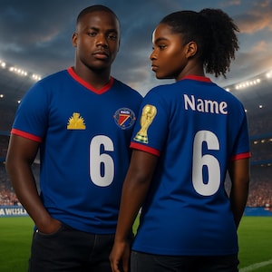 Limited Edition Haiti World Cup Soccer Jersey – Football Shirt image 2