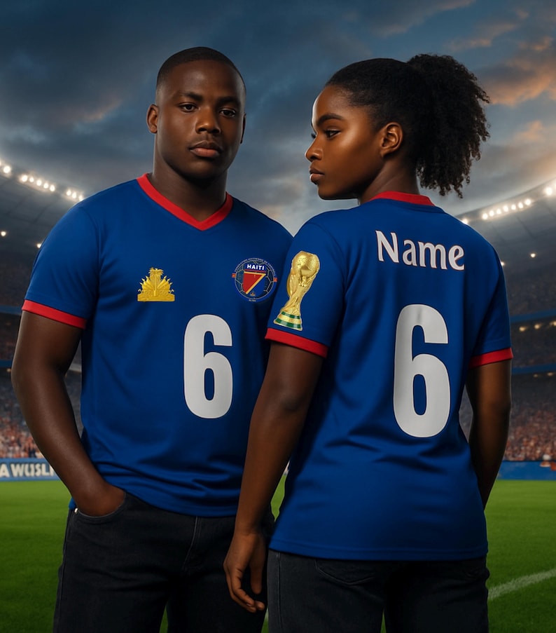 Limited Edition Haiti World Cup Soccer Jersey – Football Shirt image 2