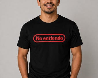 No Entiendo Funny Retro Gaming Tee