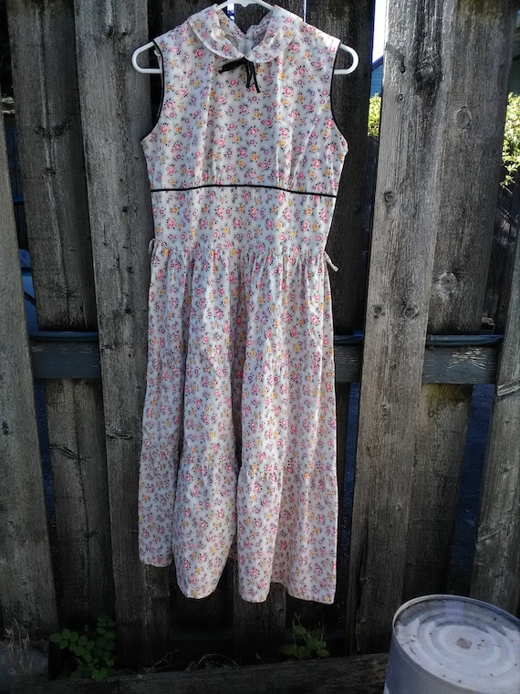 1950s vintage dress 50s sundress 50s cotton dress