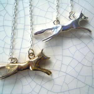 Foxy Loxy Necklace silver or bronze