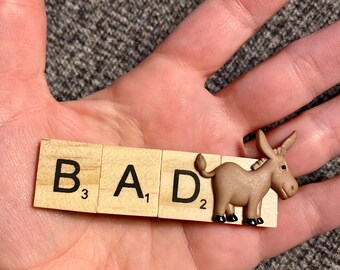 Badass scrabble tile magnet