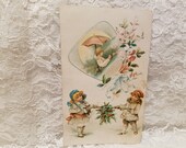 1894 Lion Coffee Trade Card Antique Coffee Advertising Card Lion Coffee Picture Card Promoting Pocket Knife Giveaway Vintage Ephemera