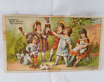 1800's Union Pacific Tea Co. Trade Card; Antique Trade Card; Antique Tea Advertisement; Antique Advertisement Cards