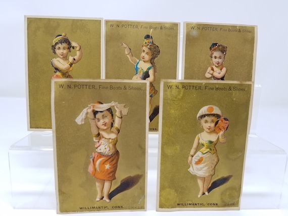 Silver Tip children shoes - Advertising trade card (early 1900's) Silver Tip children shoes - Advertising trade card (early 1900's)