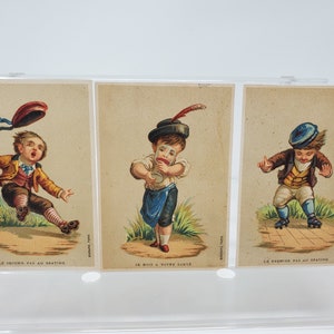 Cartões comerciais da era vitoriana de 1800; Anúncios da Era Vitoriana; Cartões comerciais antigos; Anúncios Antigos; Cartões comerciais franceses