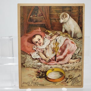 Cartão Comercial da Era Vitoriana de 1800; Cartão comercial antigo; Cartões comerciais colecionáveis antigos; Anúncio Antigo
