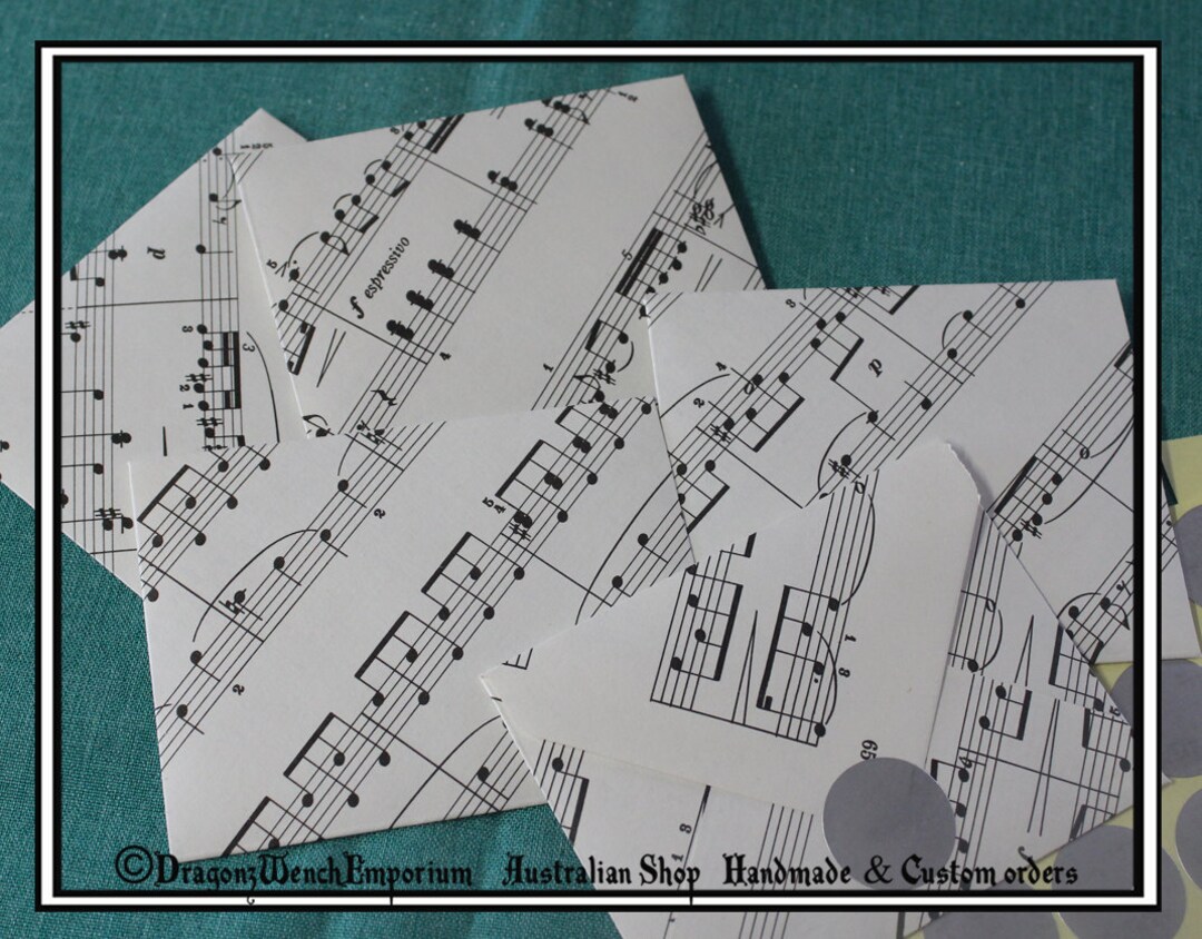 10 Handmade Mini Envelopes 100mm X 80mm. 4 Inch X 3 Inch. Gift Card ...