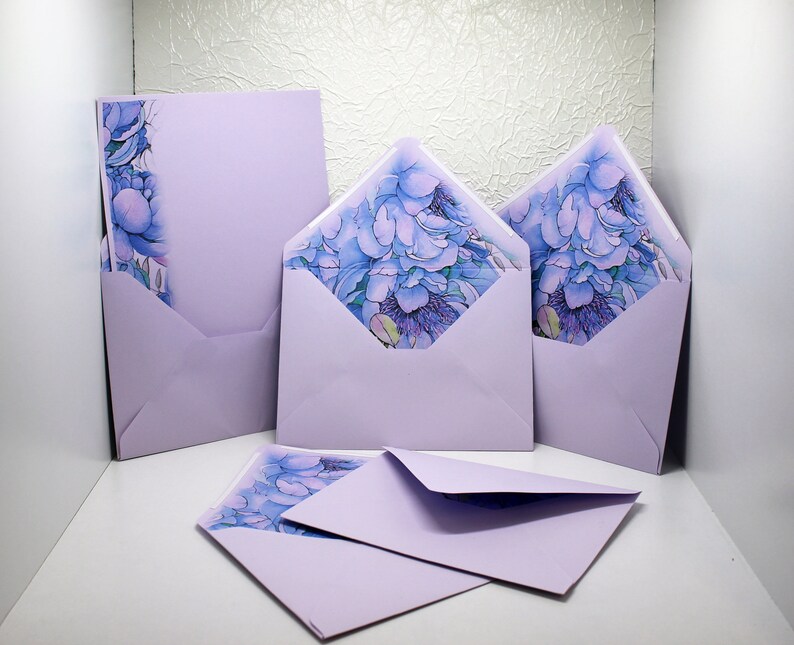 Handmade Writing Paper and Envelopes. Lined Envelopes. Letter Etsy