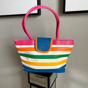 Bolso vintage colorido