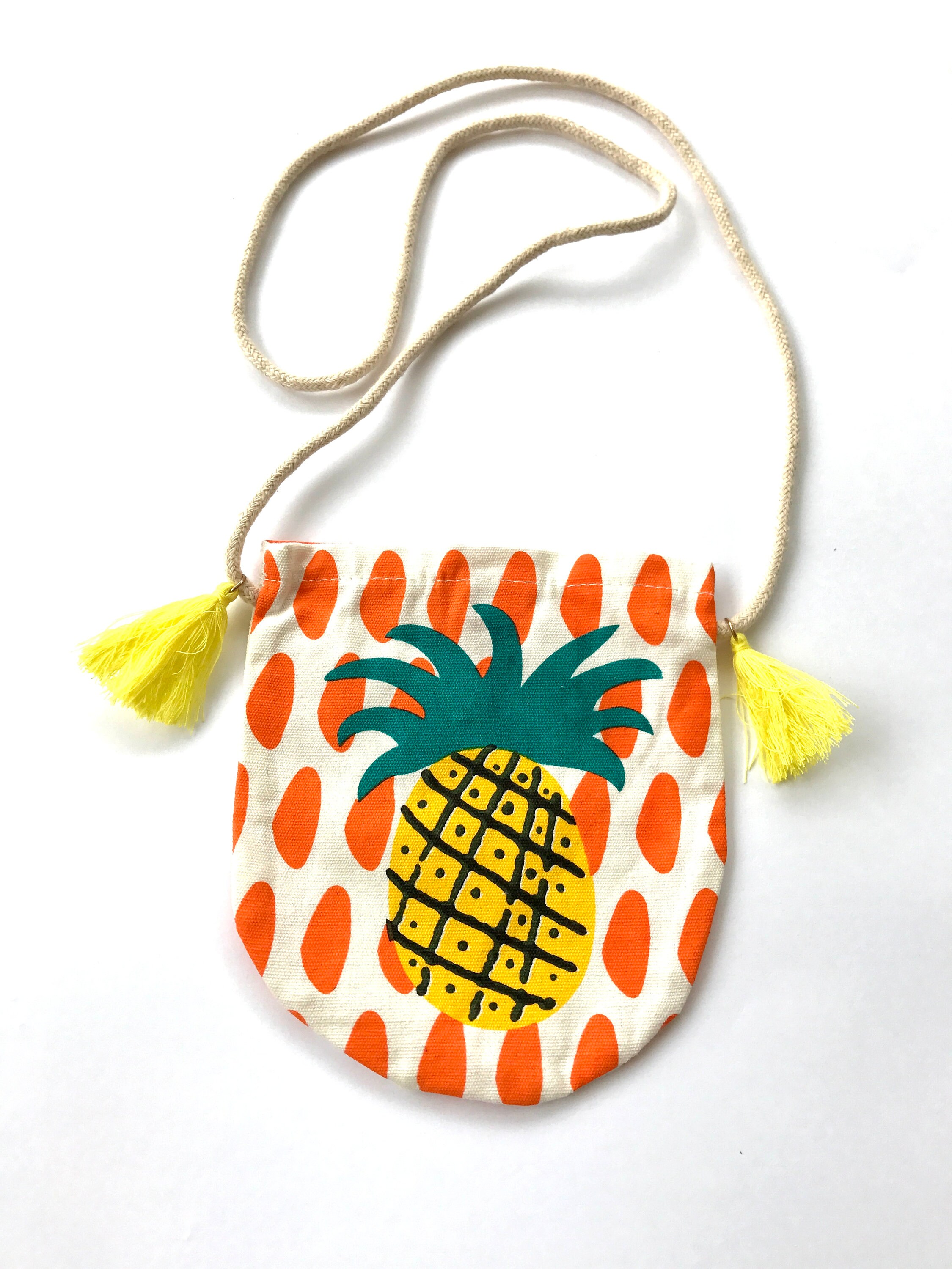 Sun 'N' Sand Round Crossbody Pineapple Bag