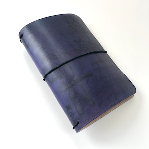 Imperial Violet Travelers Notebook cover, leather travelers notebook, traveler notebook cover, traveler notebook, choose your size