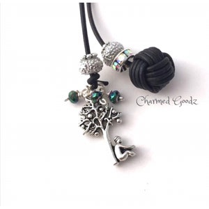 Leather Beaded Bookmark: Writer Charm, Traveler's Notebook Accessory