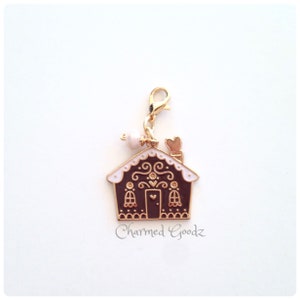 Gingerbread House travelers notebook clip OR charm, planner clip or charm, travelers notebook accessories, planner accessories