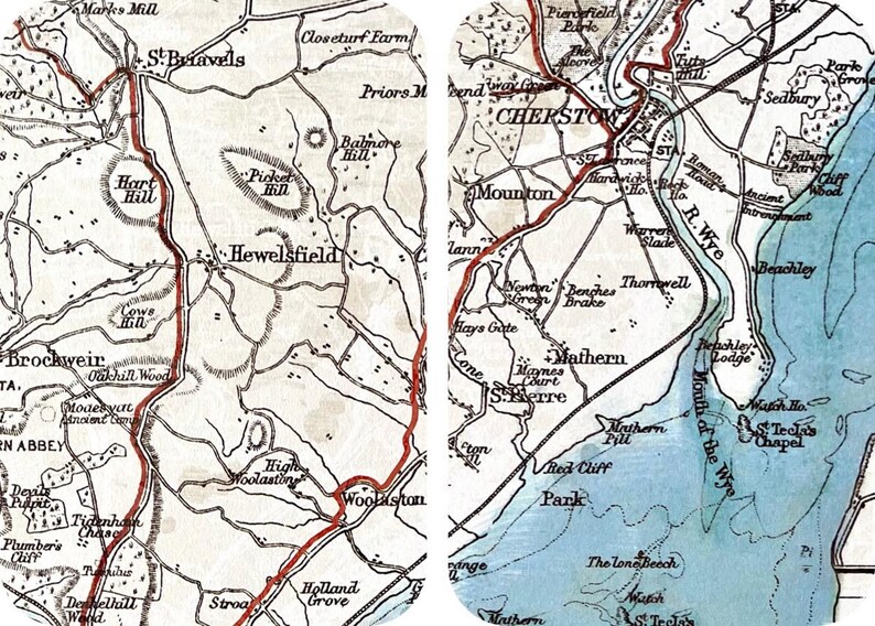 Wales Area Map Travelers Notebook Dashboard With Pockets OR Folder for