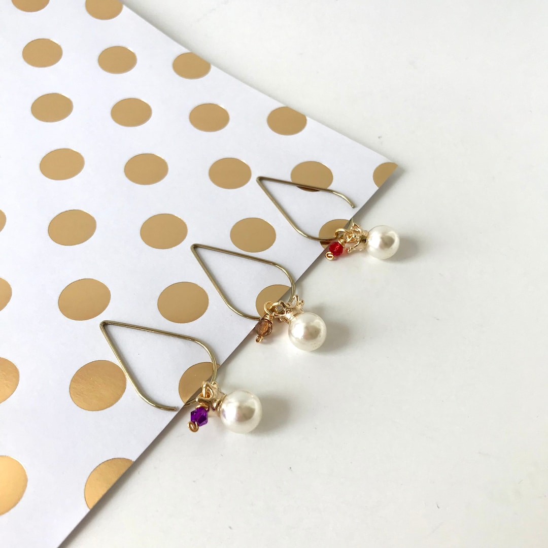 Set of Three Crowned Pearl Beaded Travelers Notebook Clips - Etsy
