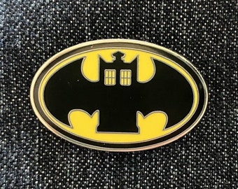 Batardis /Batman/Doctor Who Lapel Pin Original Design  by Mannart