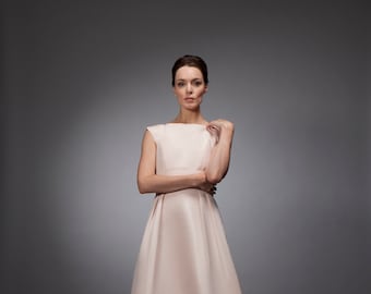 パーティードレス Pink Crepe Silk Wool Cocktail Dress Gucci Pink Crepe Silk Wool Cocktail Dress - Runway Catalog