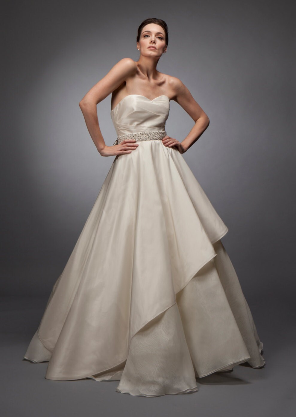 Sweetheart Wedding Gown Silk Taffeta Gown Draped Gown Grecian Wedding Dress Wedding Dress Bridal Gown Cut to Order belt Not Included Etsy
