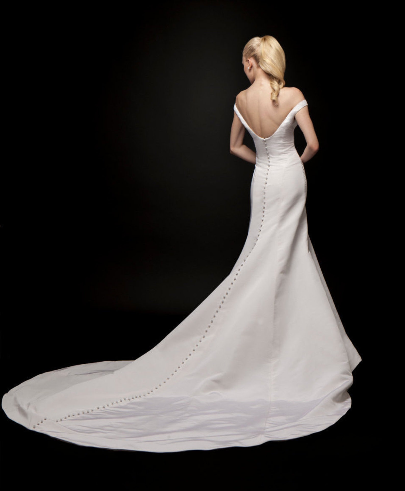 Modern Wedding Dress, Low Back Wedding Dress, Sexy Wedding Dress, Unique Wedding Dress, Vintage