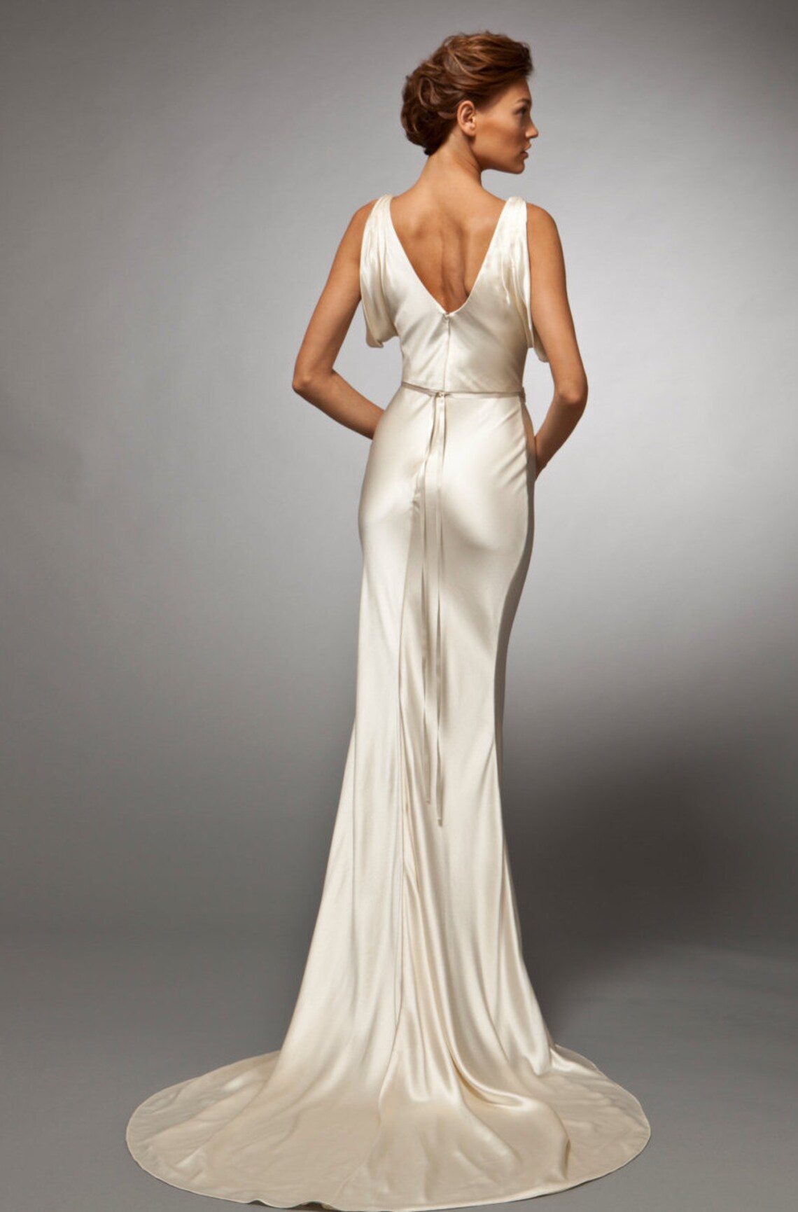 30s style wedding dress