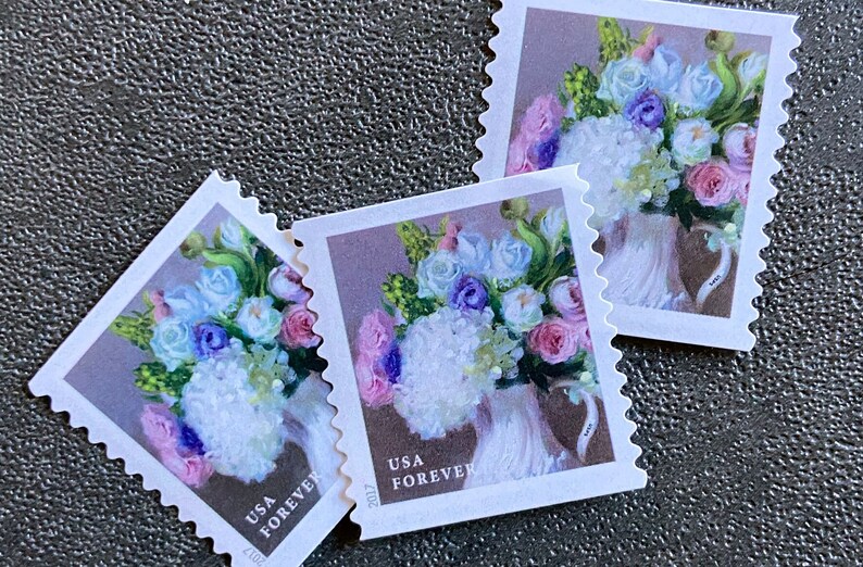 Postage Forever Stamps flowers From the Garden Purple Lavender