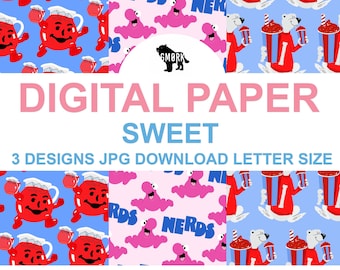 Sweet printable papers for planners, journaling, scrapbooking or crafts